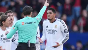 Jude Bellingham red card: Real Madrid's Carlo Ancelloti claims La Liga ref confused 'f--- off' with 'f--- you'