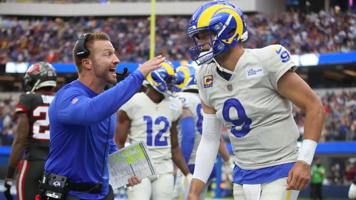 Rams coach Sean McVay speaks on Matthew Stafford's future as Giants and Raiders lurk