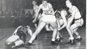 The first college basketball game on TV was Pitt vs. Fordham in 1940