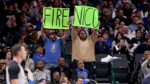 Mavs' P.J. Washington confronts fan shouting 'fire Nico' during free throw: 'Sick and tired of hearing it'